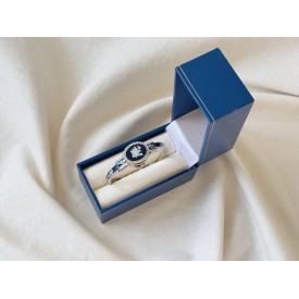 Gold Enamel Floral Women's Watch